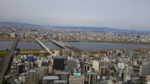 スカイビル36階からの風景